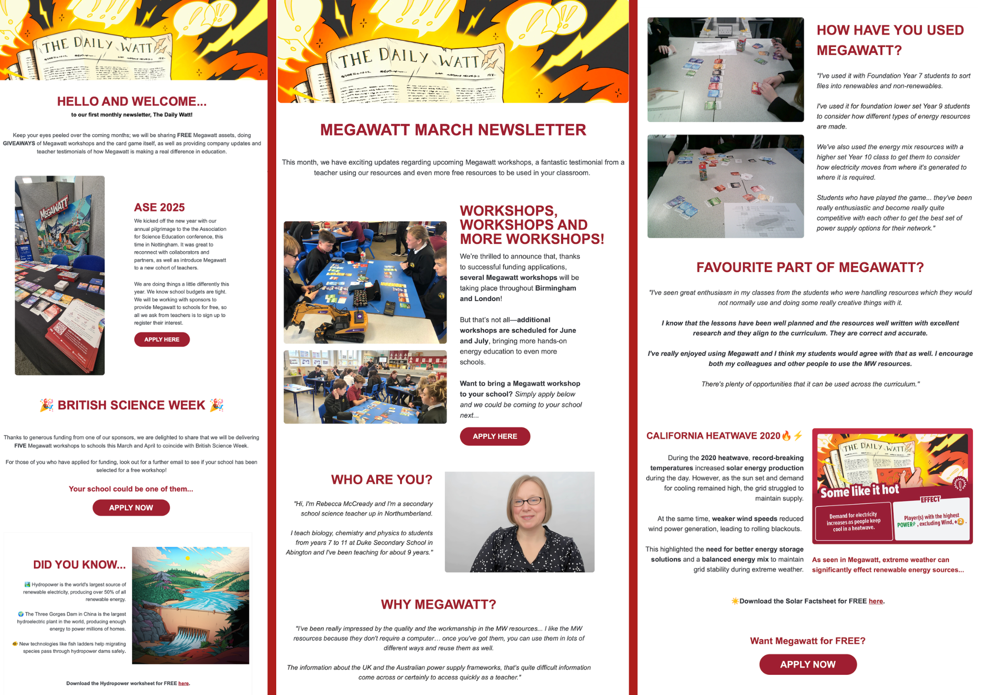 Daily Watt Email Campaign